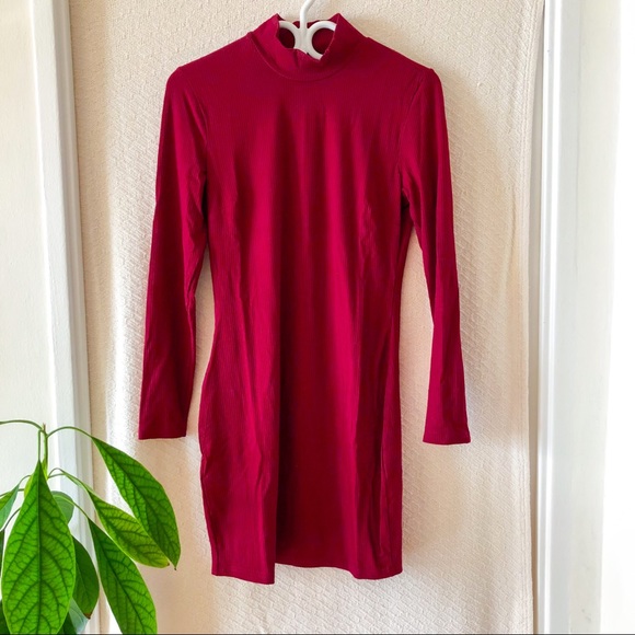 Dynamite Bodycon Mock Neck Mini Dress - Picture 3 of 6